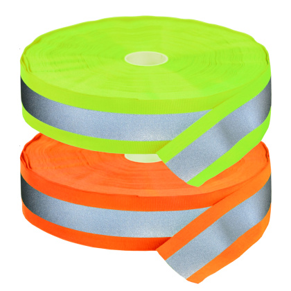 Reflexná našívacia páska kombinovaná - š. 50 mm - balenie 5 m